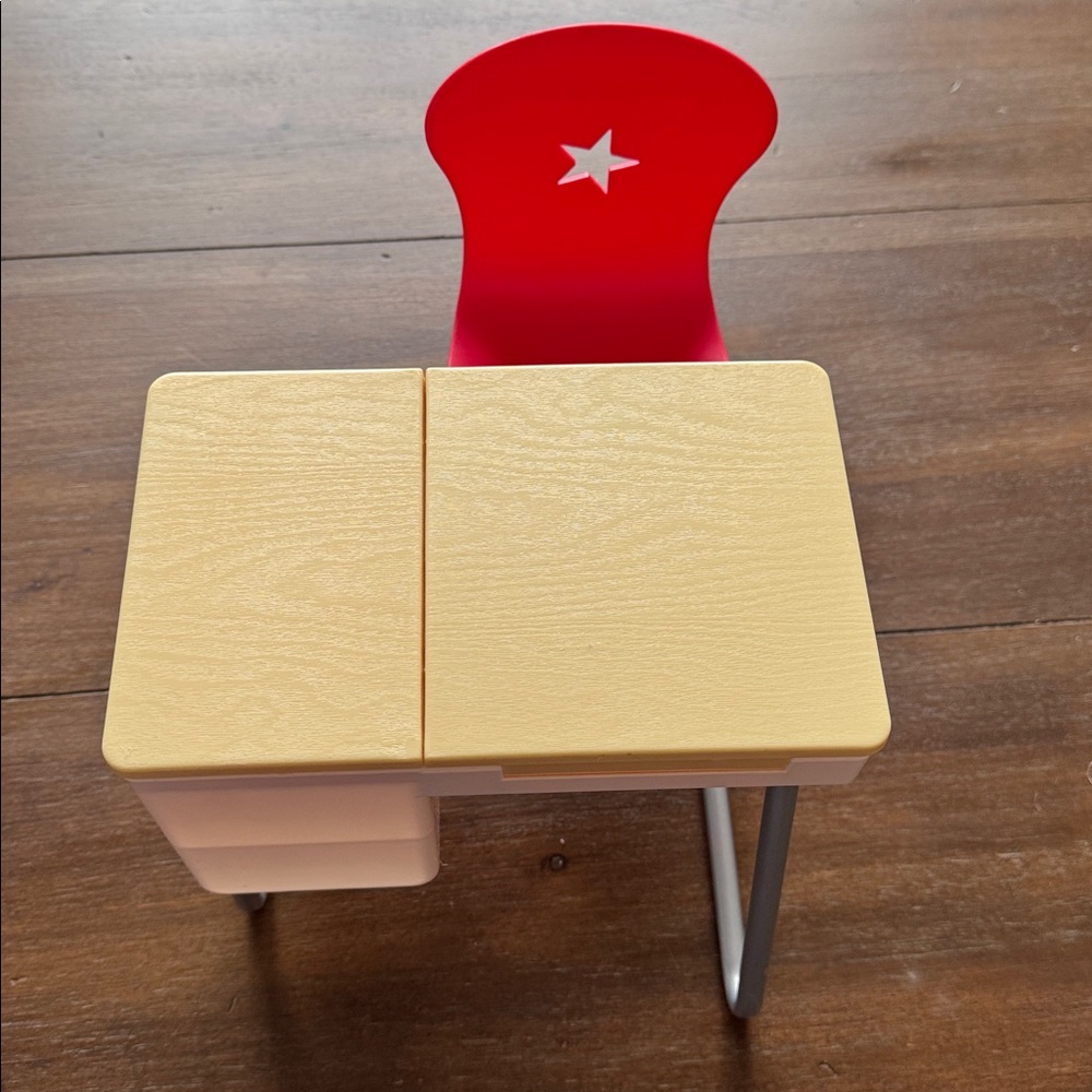 American Girl Doll School Flip-Top School Desk and Chair for 18-inch dolls.